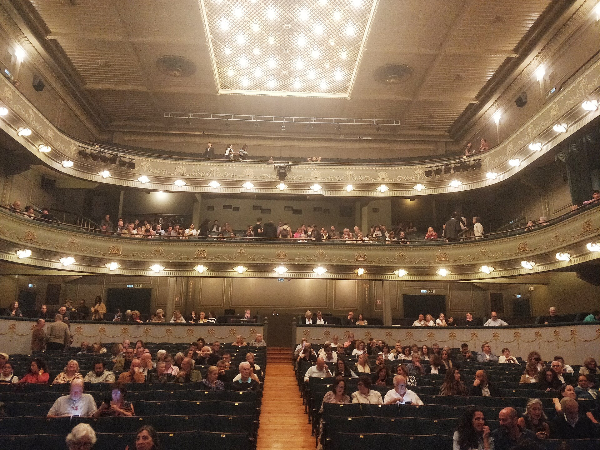 Theater auditorium and seating