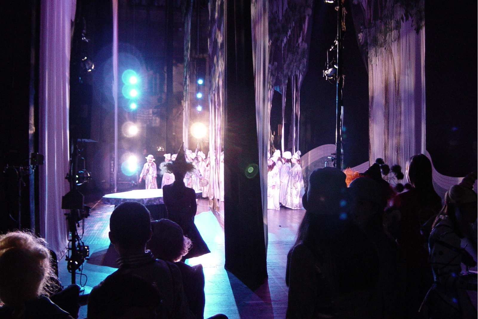 Real opera performance inside a theater